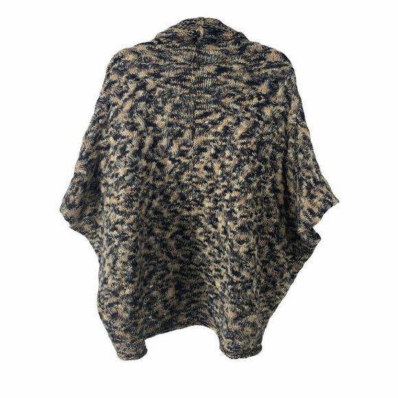 Chunky Knit Open Front Cocoon Cardigan Sweater S - Picture 2 of 5